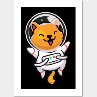 space cat Posters and Art